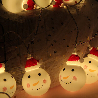 

Christmas Led Lights String White Ball Snowman Lights String Mall Room Lights UK