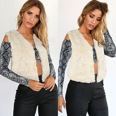 

Roseonmyhand Womens Ladies Sleeveless Solid Waistcoat Solid Winter Loose Vest Coat