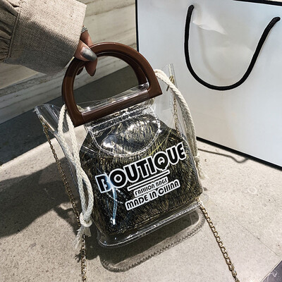 

Tailored Fashion Women Transparent Jelly Shoulder Messenger Bag Handbag Hand Wallet