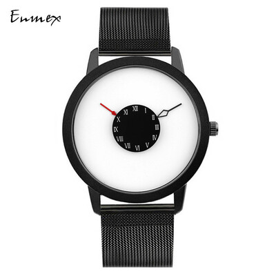 

Festival gift Enmex subverts the creative perspective of the second hand watch handstand hands simple watch