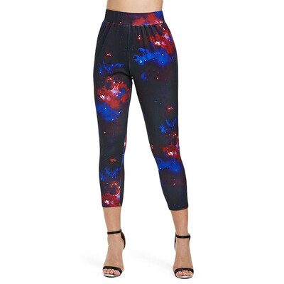 

Print High Waisted Capri Leggings