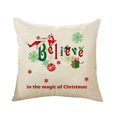 

Tailored Merry Christmas Cushion Cover Square Pillow Case Home Decor
