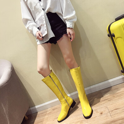 

Fairy Wind Boots Children Autumn-style Korean version of 100 sets of thick-heeled Knight boots fashion net red personality handsom