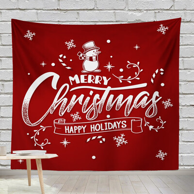 

Toponeto Hot Xmas Art Home Wall Hanging Tapestry Christmas Festival Bedspread Wall Decor