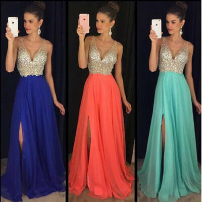 

Hot Women Formal Wedding Bridesmaid Long Evening Party Ball Prom Cocktail Dress