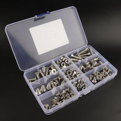 

Greensen 120pcs M68\M610\M612\M616\M620\M625 Stainless Steel Hex Countersunk Head Screw & Nut Set