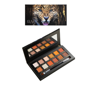 

Matte Glitter EyeShadow 12 Color Eyeshadow Palette Diamond Shimmer Eye Primer Eye Shadow Powder with Eyeshadow Brush