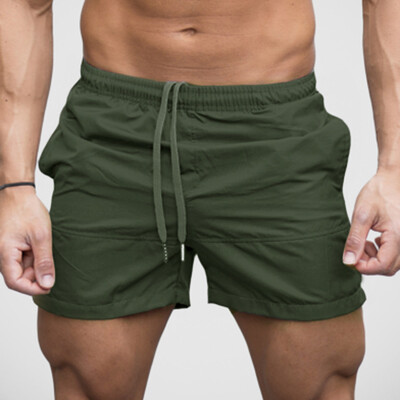 

Gobestart Men Gym Casual Sports Jogging Elasticated Waist Shorts Pants Trousers