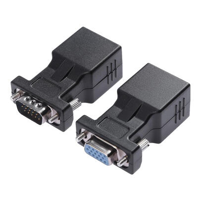 

1 Pair VGA Extender FemaleMale to Cat5 Cat5e RJ45 Ethernet Female Adapters