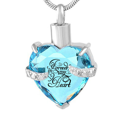 

Always in my heart Necklace for Ashes Love Heart Cremation Memorial Keepsake Pendant Necklace Jewelry 12 Month