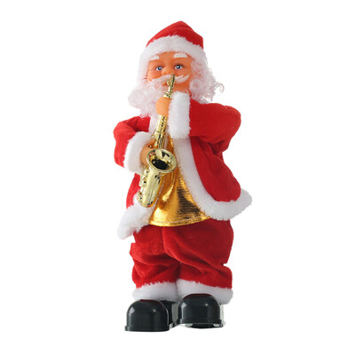 

Tailored Santa Claus Figure Singing Musical Santa Electric Toy Ornaments gift for Kids