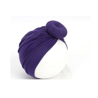 

Baby Toddler Knot Turban Head Wrap Hat Cotton Stretch India Ear Cap Winter Warm