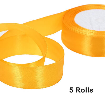 

25 YardsRoll 25mm Width Silk Satin Ribbon DIY Wedding Party Decoration Bow Crafts Invitation Card Gift Wrapping Christmas Ribbons