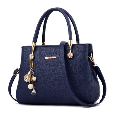 

Mother bag female Korean version of simple fashion middle-aged womens bag shoulder slung Joker ladies handbag