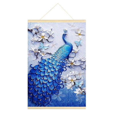 

5D DIY Full Drill Hanging Diamond Painting Peafowl Cross Stitch Mosaic Kits