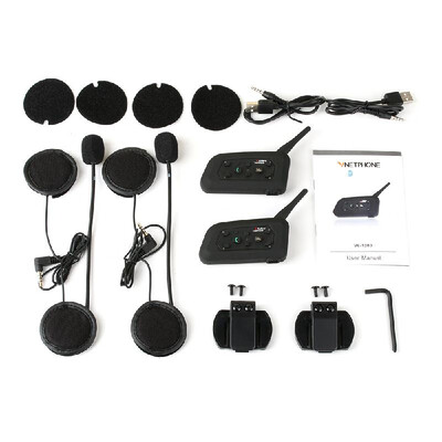 

Wireless Motorcycle Radio BT Walkie-talkie V6-1200 Waterproof Noise-proof Wind-proof Intercom