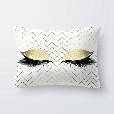 

Various Fashion Eyelash Hug Pillowcase Soft Velvet Cushion Cover Bedroom Sofa Decoration Pillow Cases