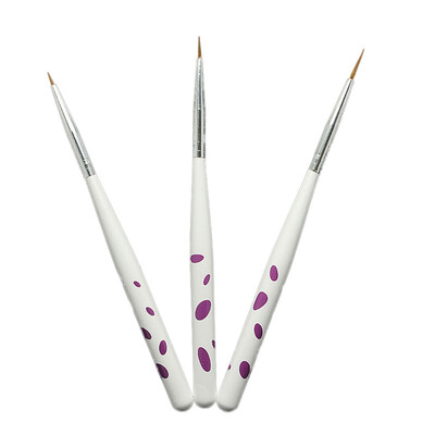 

〖Follure〗3Pcs Nail Art Painting Pen Nail Pen Suit Taper Shank Pens Manicure Tools