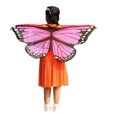 

Home Butterfly Cloak Shawl with Shoulder Straps Butterfly Wings Design Shawl for Kids Toy Holiday Kids Decor Costume Accessories