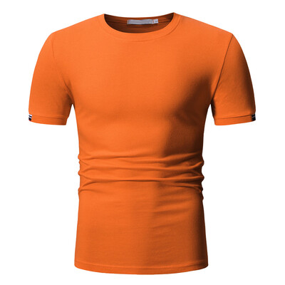 

Toponeto Summer Mens Fashion Casual Comfort Solid Color Short Sleeve Top Blouse