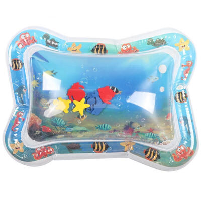 

Greensen Baby Ice Pad Large Inflatable Prone Pat Water Cushion Marine Life Mat