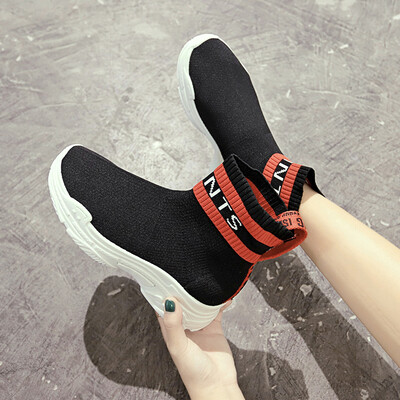 

2018 autumn new spring sock Korean ulzzang high-help sneaker womens shoes