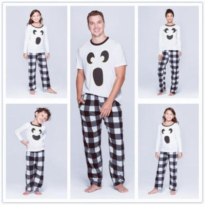 

New Family Matching Women Kids Halloween Pyjamas Xmas Nightwear Pajamas Sets Hot