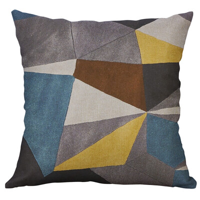 

Siaonvr Irregular Geometric Pattern Pillow Case Cushion Cover 40X40cm