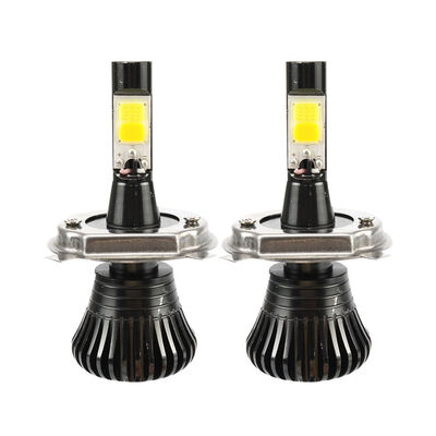 

2Pcsset H4 80Wset LED Car Front Fog Bulbs Driving Lamp Low Beam Head Bulbs White Yellow Car Driving Light
