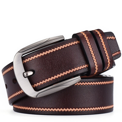 

Quality leather belt mens casual pin buckle leather belt mens wild jeans belt