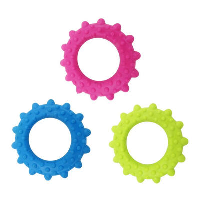 

Pets Dog Flower Ring Squeaky Resistant Bite Puppy Teeth Cleaning Rubber Toy