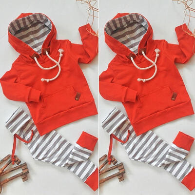 

2pcs Newborn Kids Baby Boys Tops Hoodie T-shirt Shorts Pants Outfit Clothes Set 0-24M