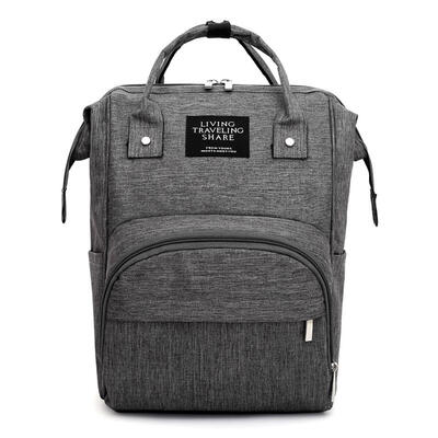 

Solid Color Mommy Travel Backpacks Large Maternity Nappy Top-handle Bags