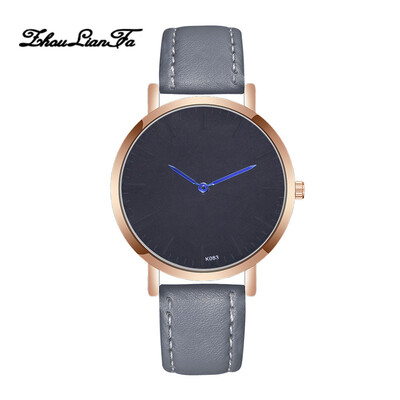 

Wristwatches Casual Fashion Luxury Leather Strap Quartz Watches Clock Drop Shipping Women Simple Dial Relogio Feminino