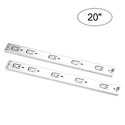 

2pcs Drawer Slides Steel Ball Slide Low Noise Ball Bearing Drawer Slides 1-Pair Heavy Duty Drawer Slides Drawer Guide Rail Steel B