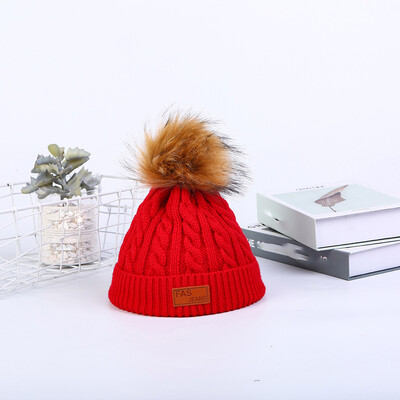 

Tailored Unisex Winter Thicken Warm Hat For Men And Women Ear Warm Hat with Hairball