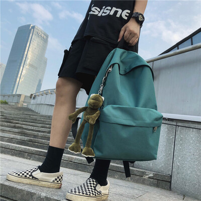 

Ins schoolbag female Korean high school students simple&ancient feeling Sen department backpack male computer large backpack