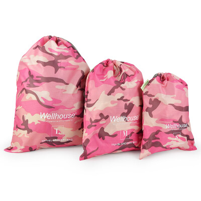 

Pack of 3 Ditty Bags Outdoor Travel Water Resistant Drawstring Dry Sacks Stuff Bags