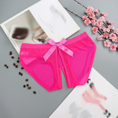 

Lace Open Panties For Ladies Sexy Womens Briefs Women Bowknot Underwear