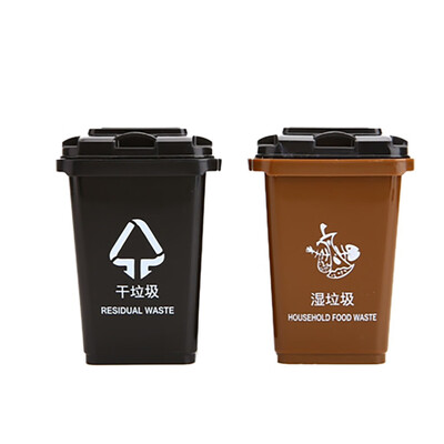 

YIWULAColor Trash Can Toy Garbage Trash Cans Mini Curbside Vehicle Garbage