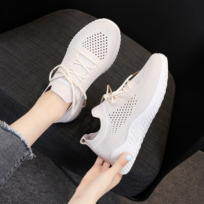 

Summer ladies sneakers 2019 new mesh shoes breathable lightweight old versatile casual coconut running shoes autumn