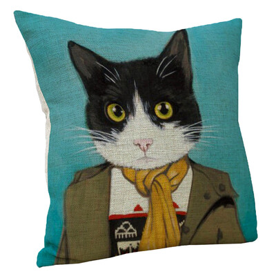 

〖Follure〗Cute Cat Sofa Bed Home Decoration Festival Pillow Case Cushion Cover