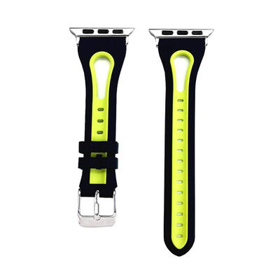 

Two-color Silicone Strap Watch Band Bracelet Wrist Watchband for iWatch 4