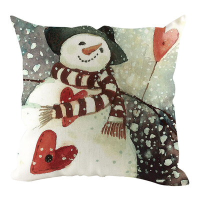 

Siaonvr Christmas Pillow Cover Pillowcases Decorative Sofa Cushion Cover Home Decoration