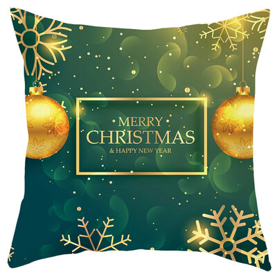 

Tailored Merry Christmas Short Plush Pillowcase Sofa Pad Set Home Decoration 18x18 Inch