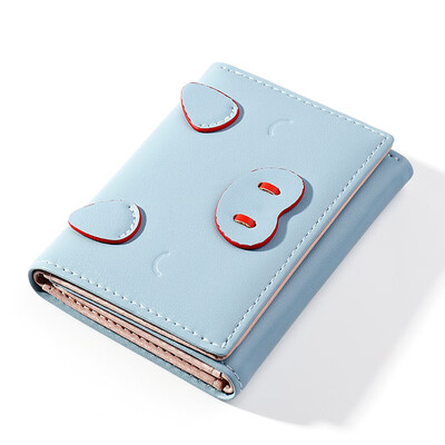 

Tailored Women Short Wallets Cute Pig Purses Small Fold Female Coin Purse Card Holder