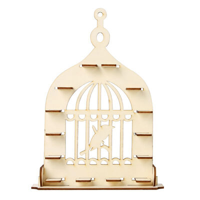 

New Hot DIY Wooden Display Stand Bird Cage Shaped Chocolate Display Tree Stand Wedding Centrepiece Decoration Bruiloft Decoratie