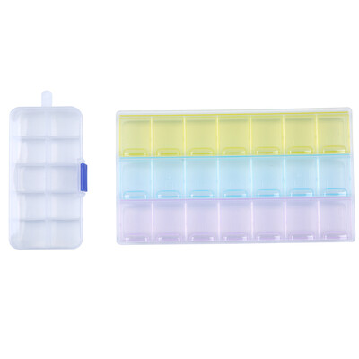 

282112 Slots Diamond Embroidery Box Diamond Painting Accessory Case clear plastic Beads Display Storage Boxes Organizer Holder