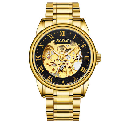 

BOSCK Fashion Luxury Automatic Skeleton Mechanical Watch