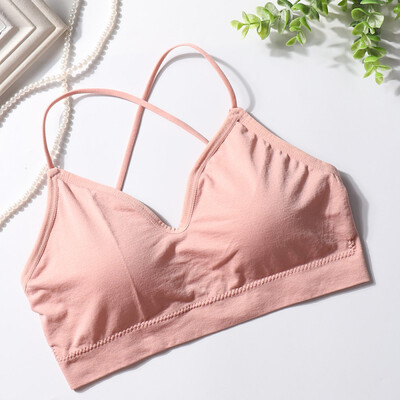 

Back Elastic Seamless Cotton Anti-light Wrapped Chest Bra